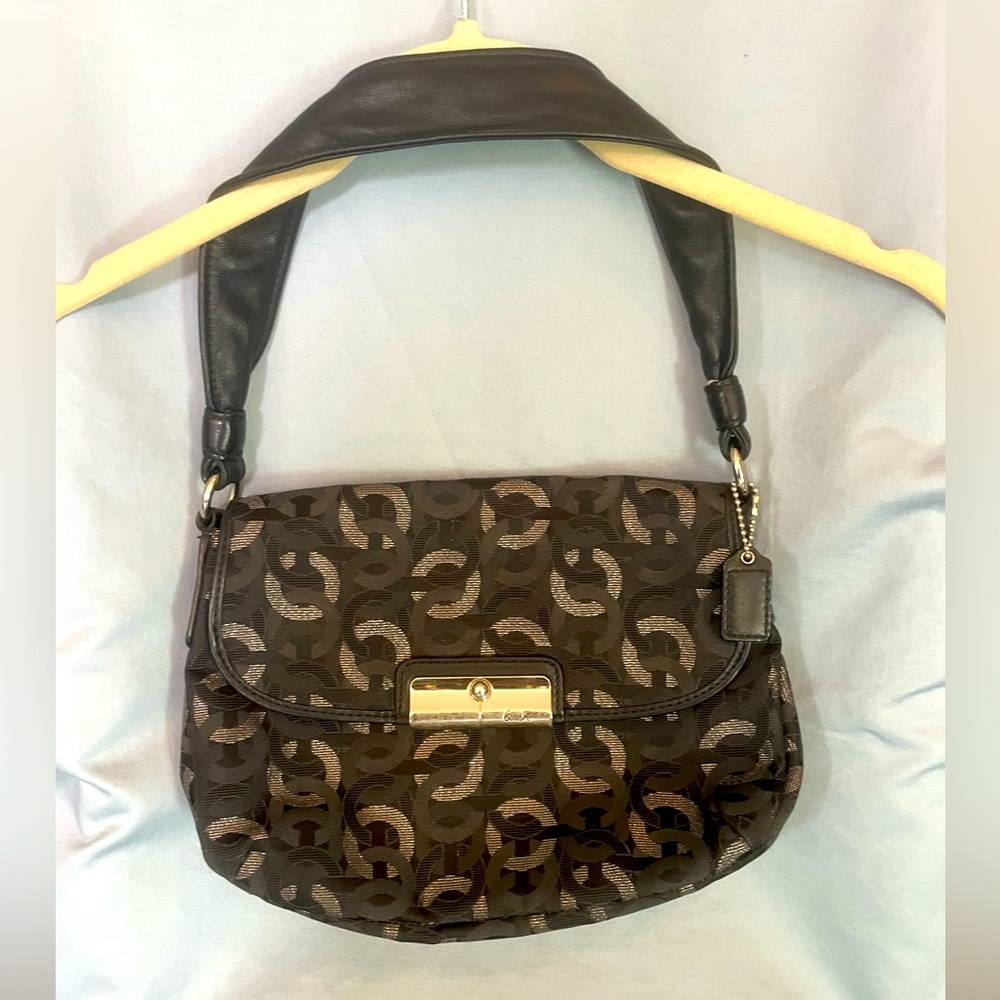 Coach cloth shoulder bag